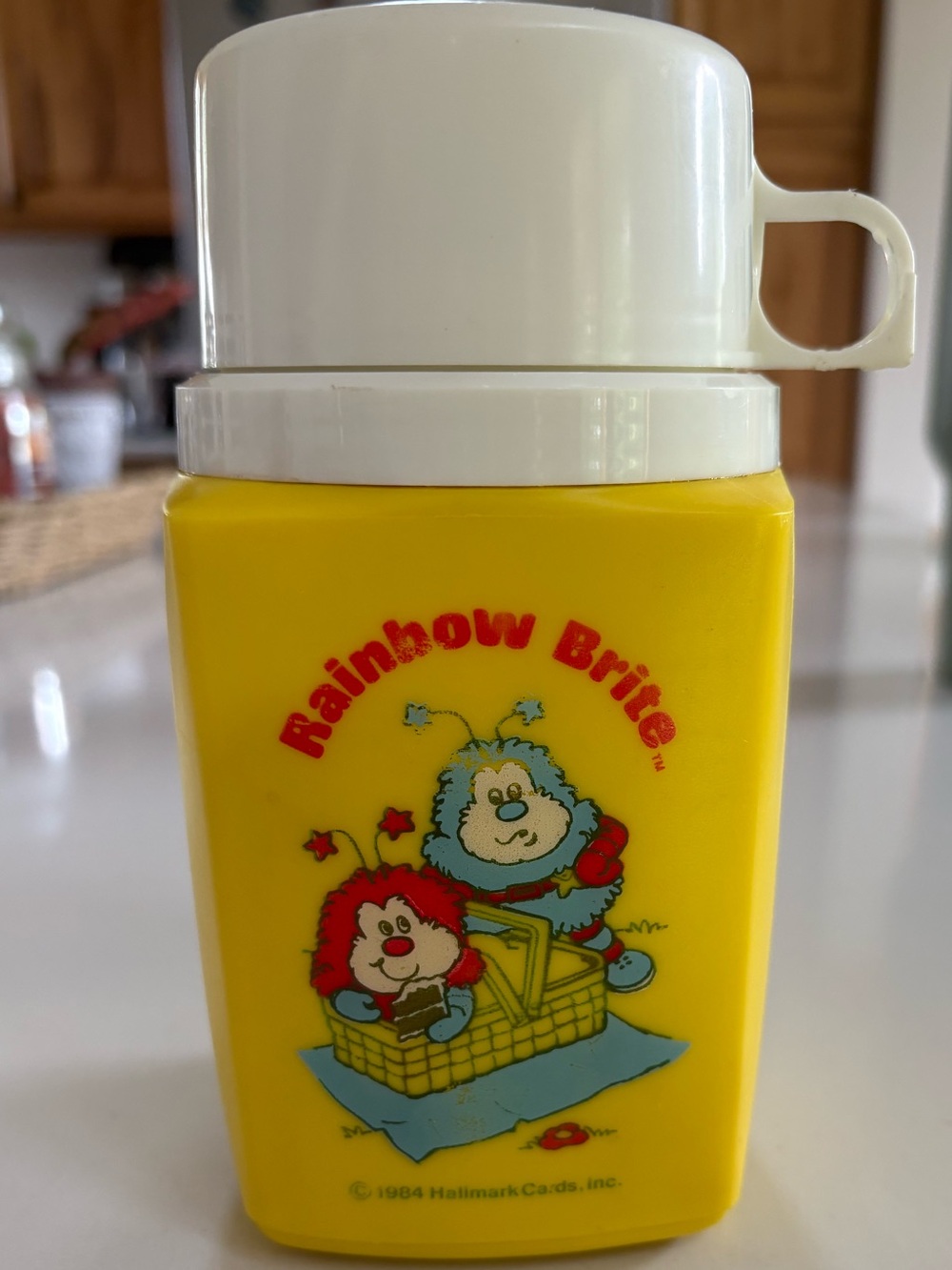 Vintage Yellow Rainbow Brite Thermos